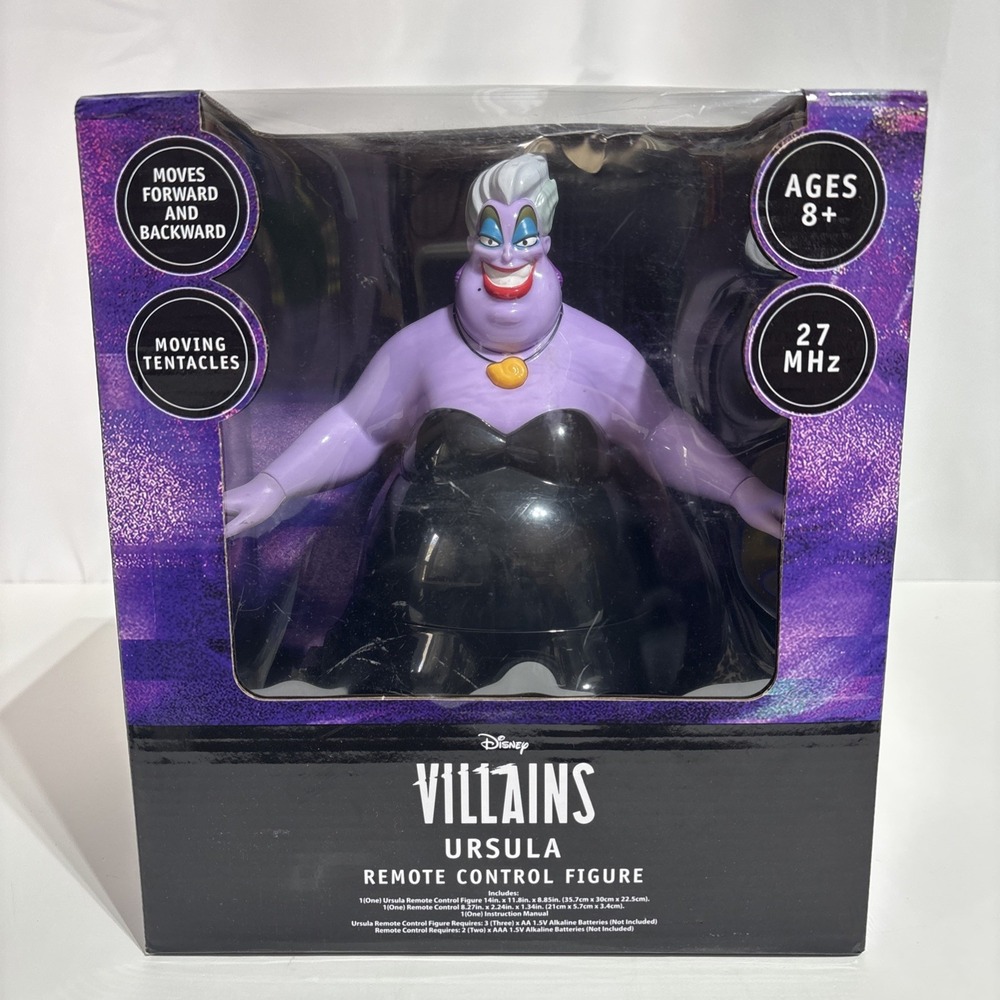 Disney Villains Ursula The Little‎ Mermaid Remote Control Moving Tentacles New